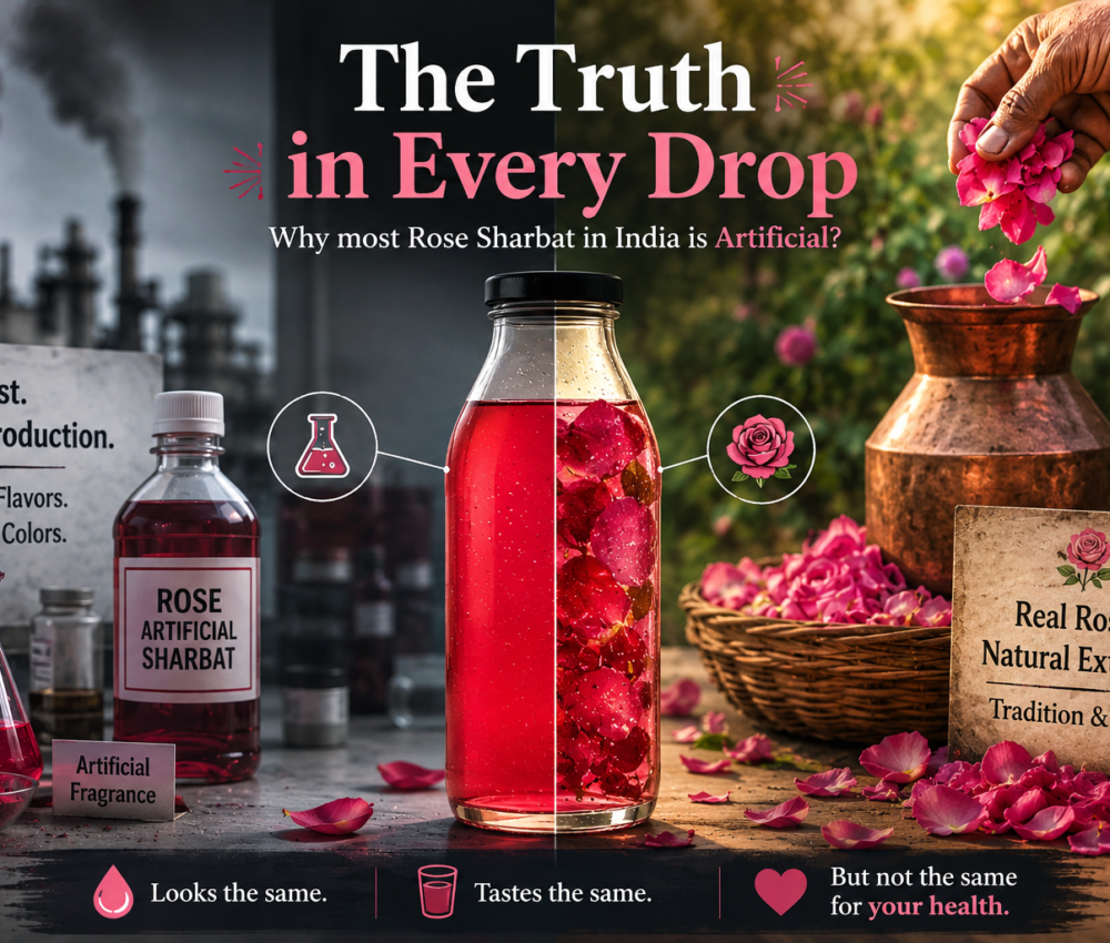 Why Most Rose Sharbat in India Is Artificial?